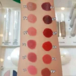 رنگبندی رژ لب آکوا چارمینگ شون