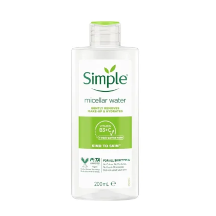 میسلار واتر سیمپل مناسب انواع پوست حجم 200 میل