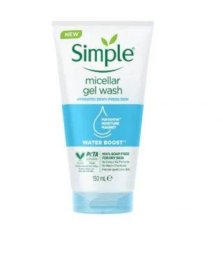 ژل شستشو صورت سیمپل سری میسلار مدل واتر بوست 150میل 