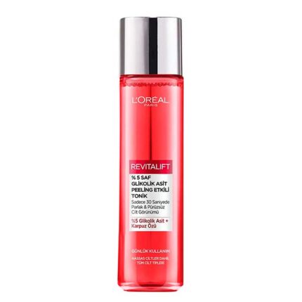 تونر لایه بردار گلیکولیک اسید لورال Loreal سری Revitalift حجم 180 میل